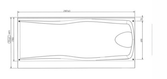 Acrylic sheet bench ergonomic Luxura X7 13999