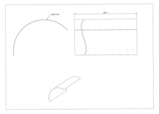 Acrylic sheet canopy Luxura X5/X7 07135