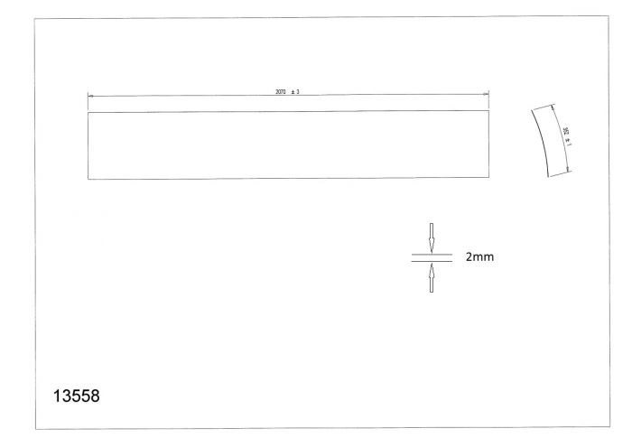 Acrylic sheet door Luxura V5 V6 V7 V8 Collection only  13558