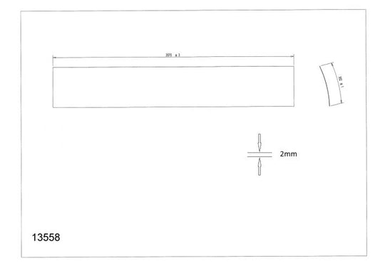 Acrylic sheet door Luxura V5 V6 V7 V8 Collection only  13558