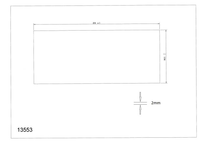 Acrylic sheet panel Luxura V5 V6 V7 V8 Collection only 13553